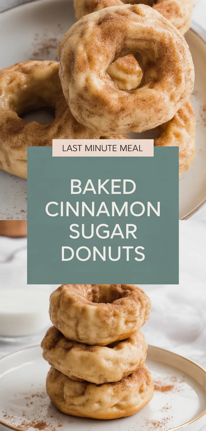 A photo of Easy Baked Cinnamon And Sugar Donuts Recipe