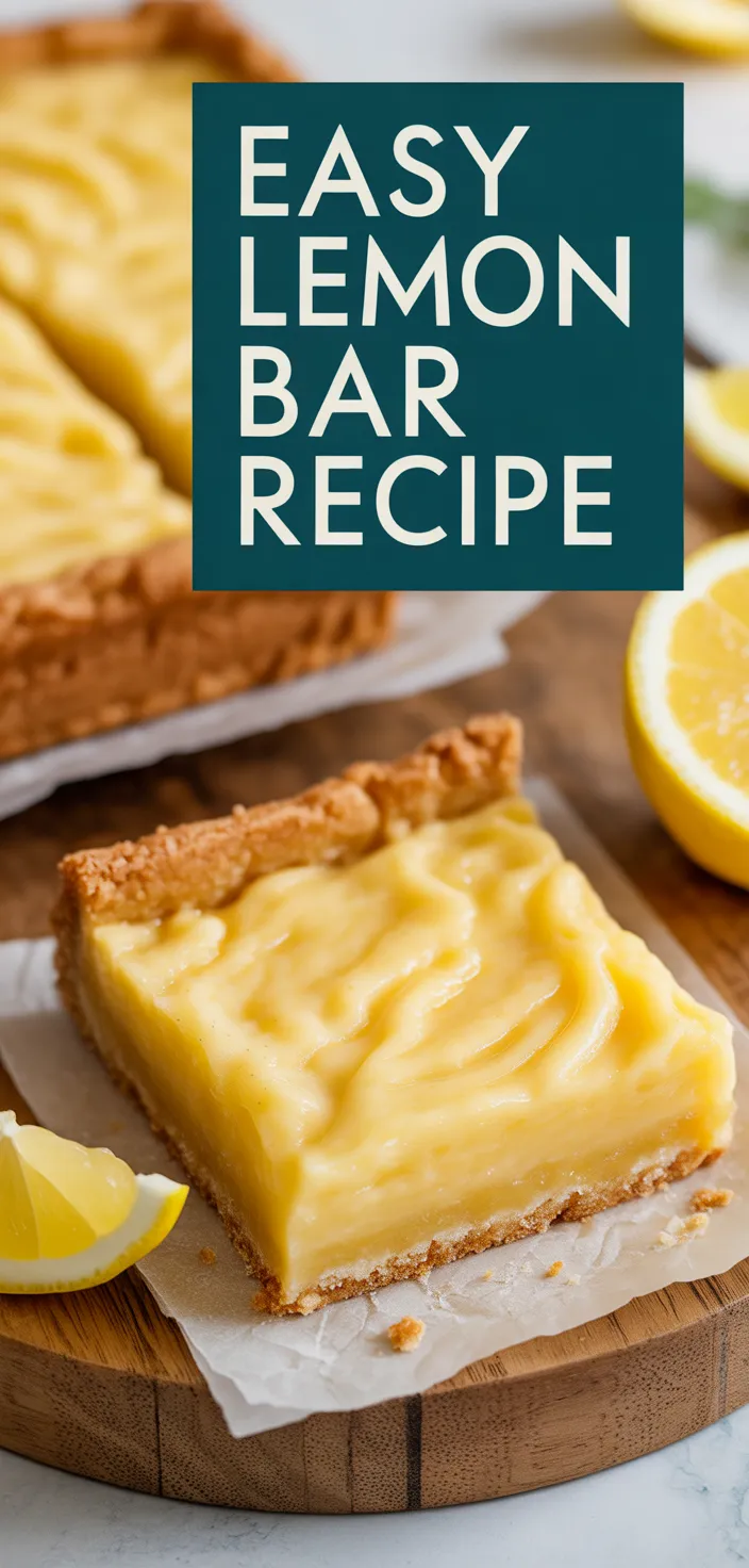 A photo of Easy Lemon Bar Recipe