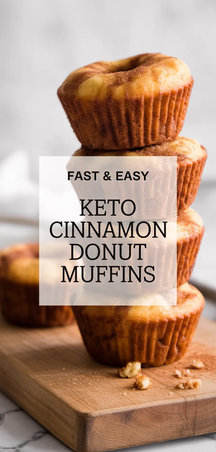 A photo of Keto Cinnamon Donut Muffins Recipe