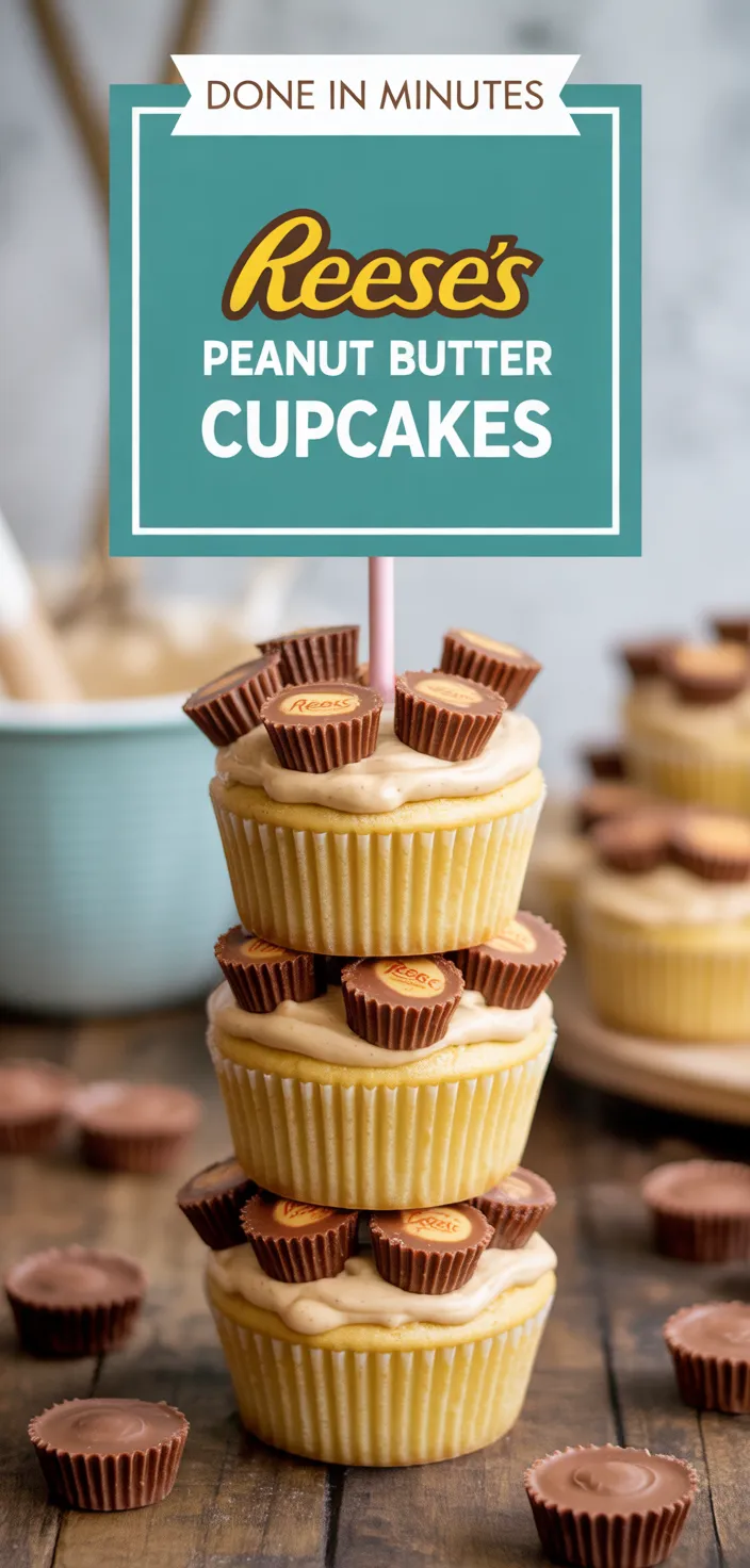 A photo of Reese's Peanut Butter Cupcakes Recipe