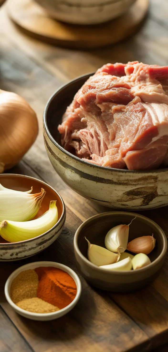 Ingredients photo for Crock Pot Pulled Pork Recipe