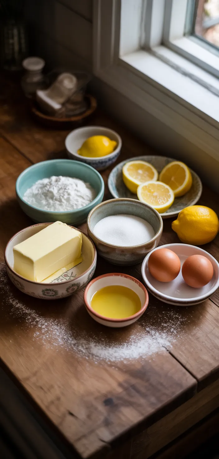 Ingredients photo for Easy Lemon Bar Recipe