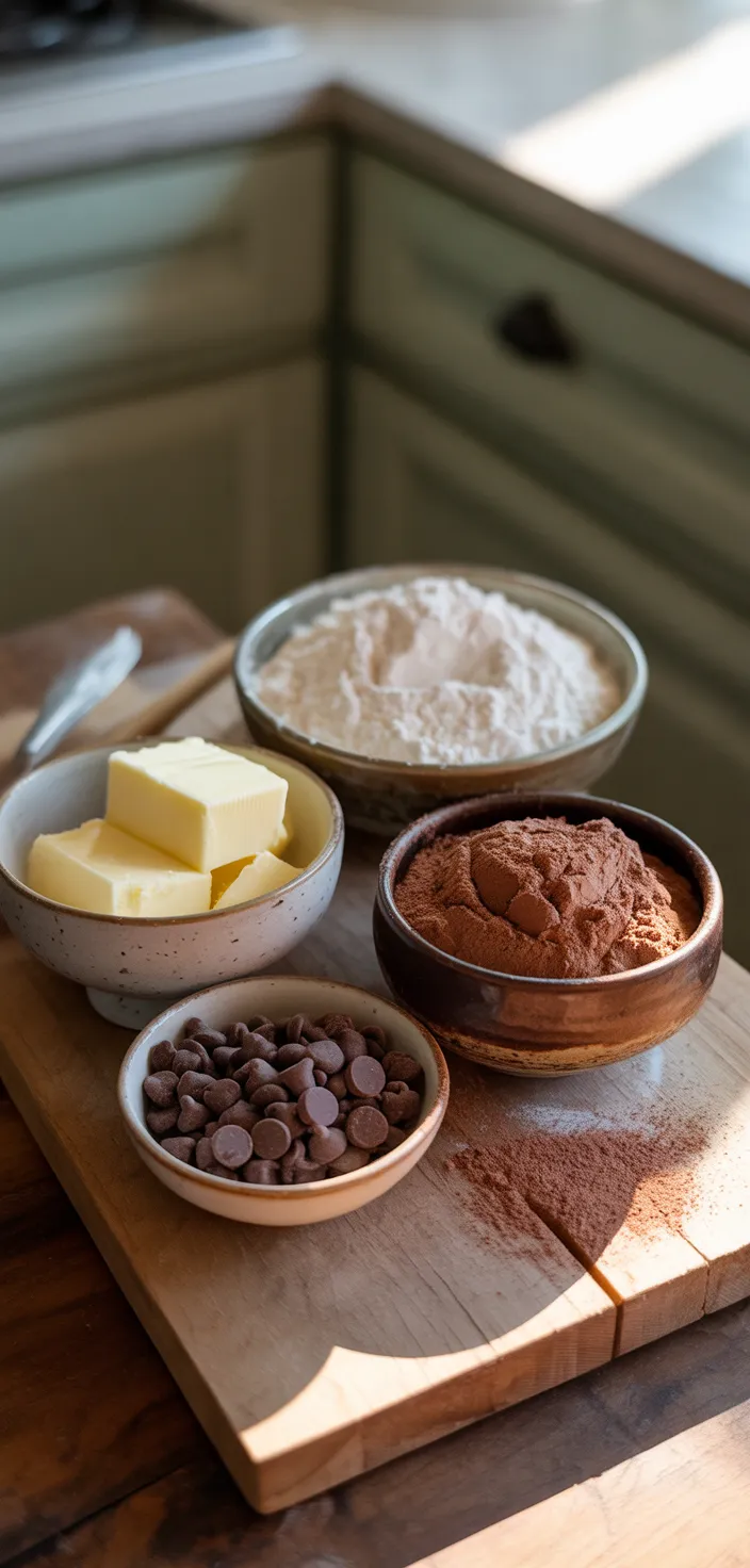 Ingredients photo for Edible Brownie Batter Cookie Dough Recipe