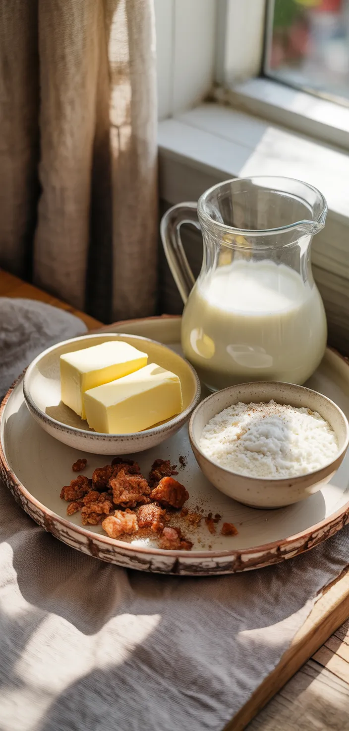 Ingredients photo for Homemade Country Gravy Recipe