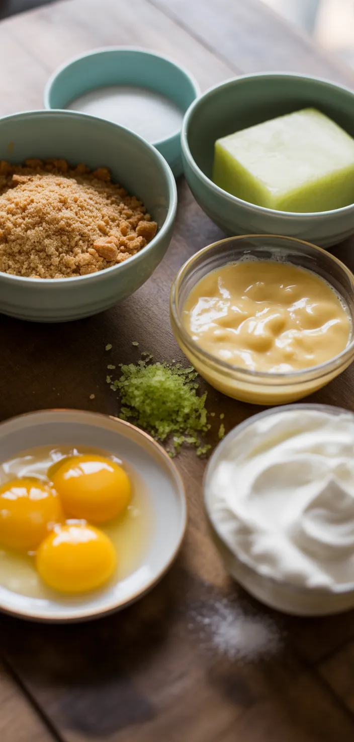 Ingredients photo for Old Fashioned Key Lime Pie Recipe