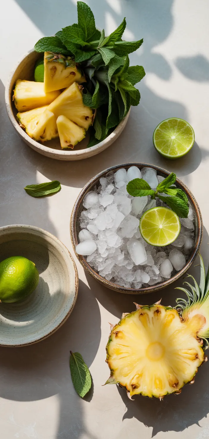 Ingredients photo for Pineapple Mojito Recipe