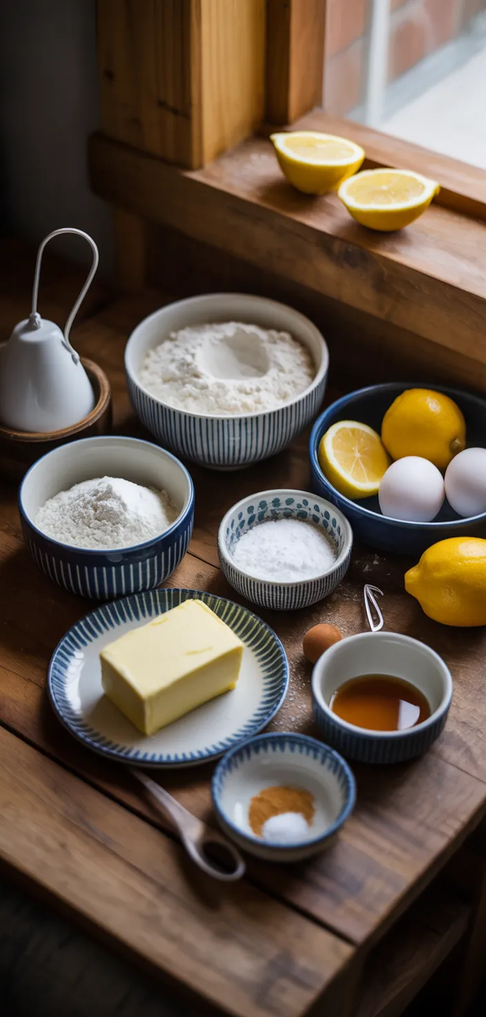 Ingredients photo for AMAZING LEMON BROWNIES Recipe