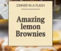AMAZING LEMON BROWNIES Recipe