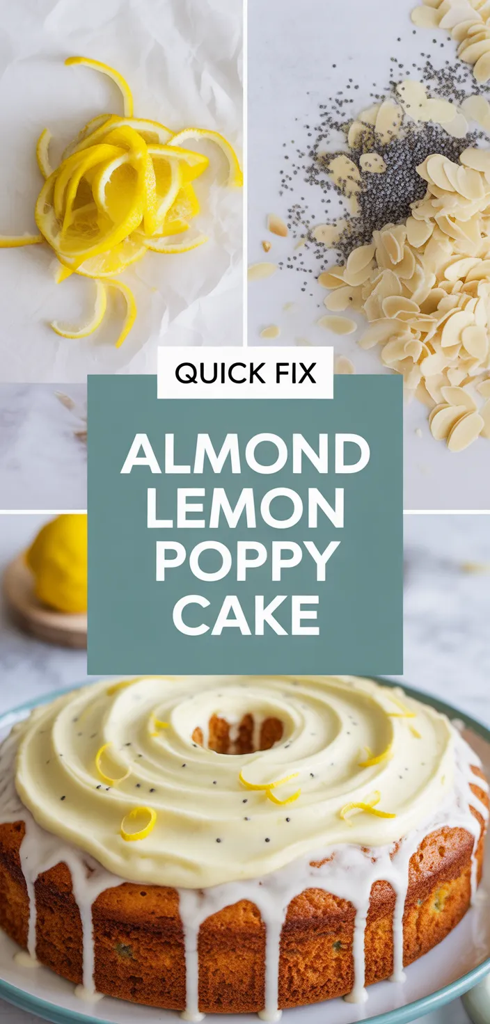 A photo of Almond Flour Lemon Poppy Seed Cake Recipe