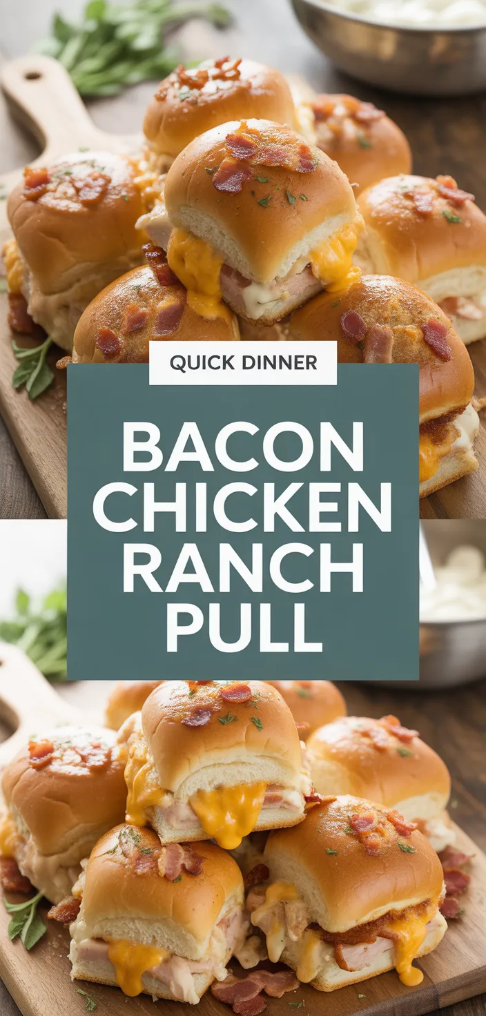 A photo of Bacon Chicken Ranch Pull Recipe