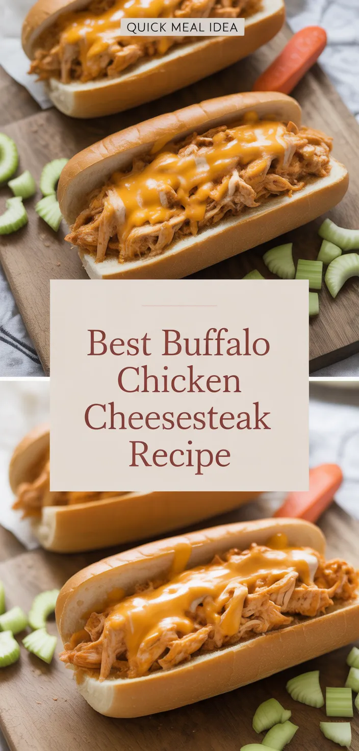 A photo of Best Buffalo Chicken Cheesesteak Recipe