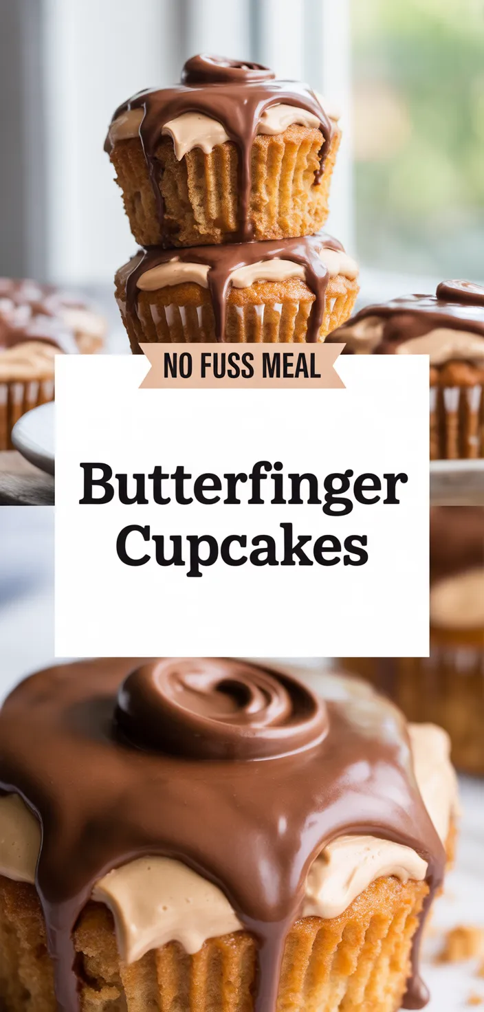 A photo of Butterfinger Cupcakes Recipe