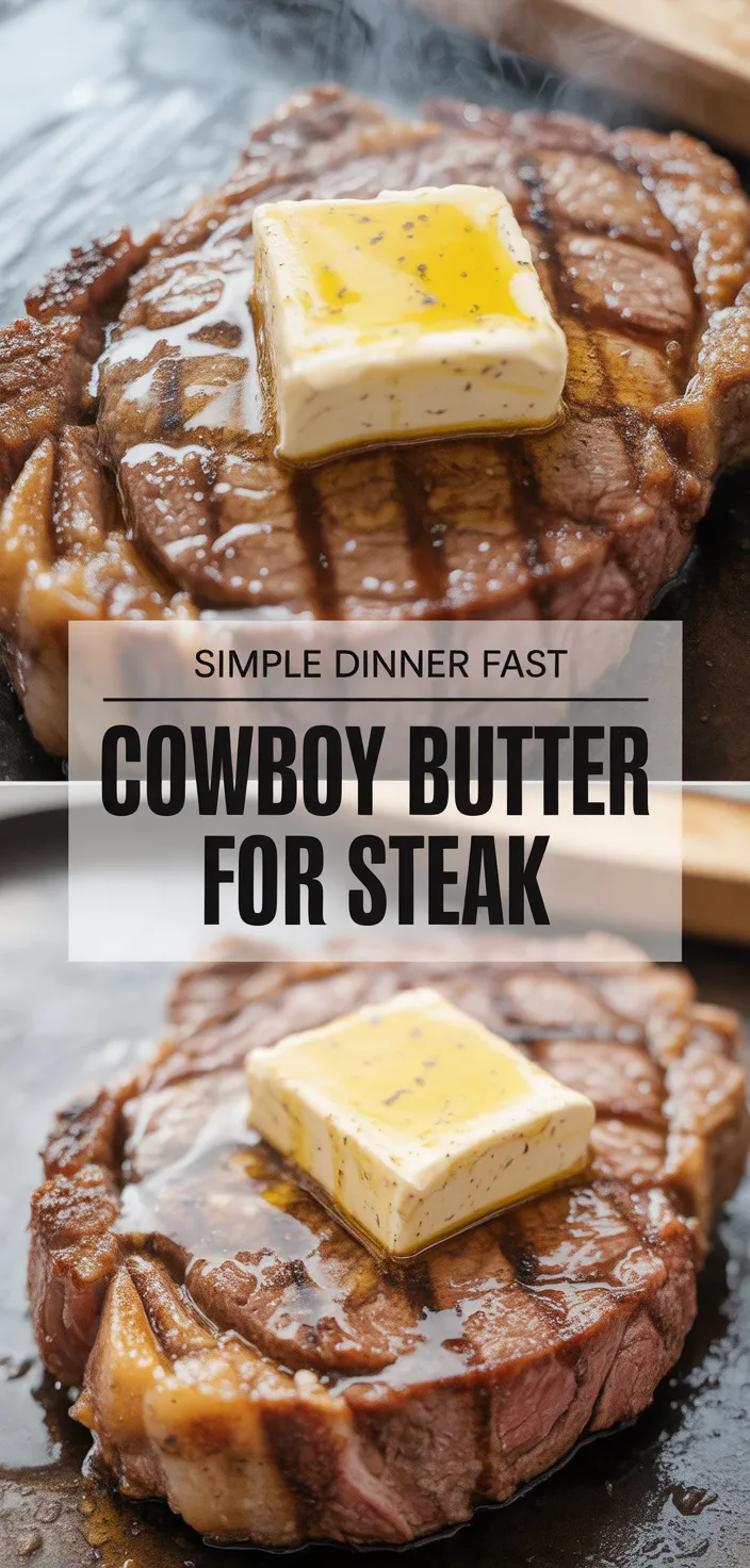 A photo of Cowboy Butter For Steak Recipe