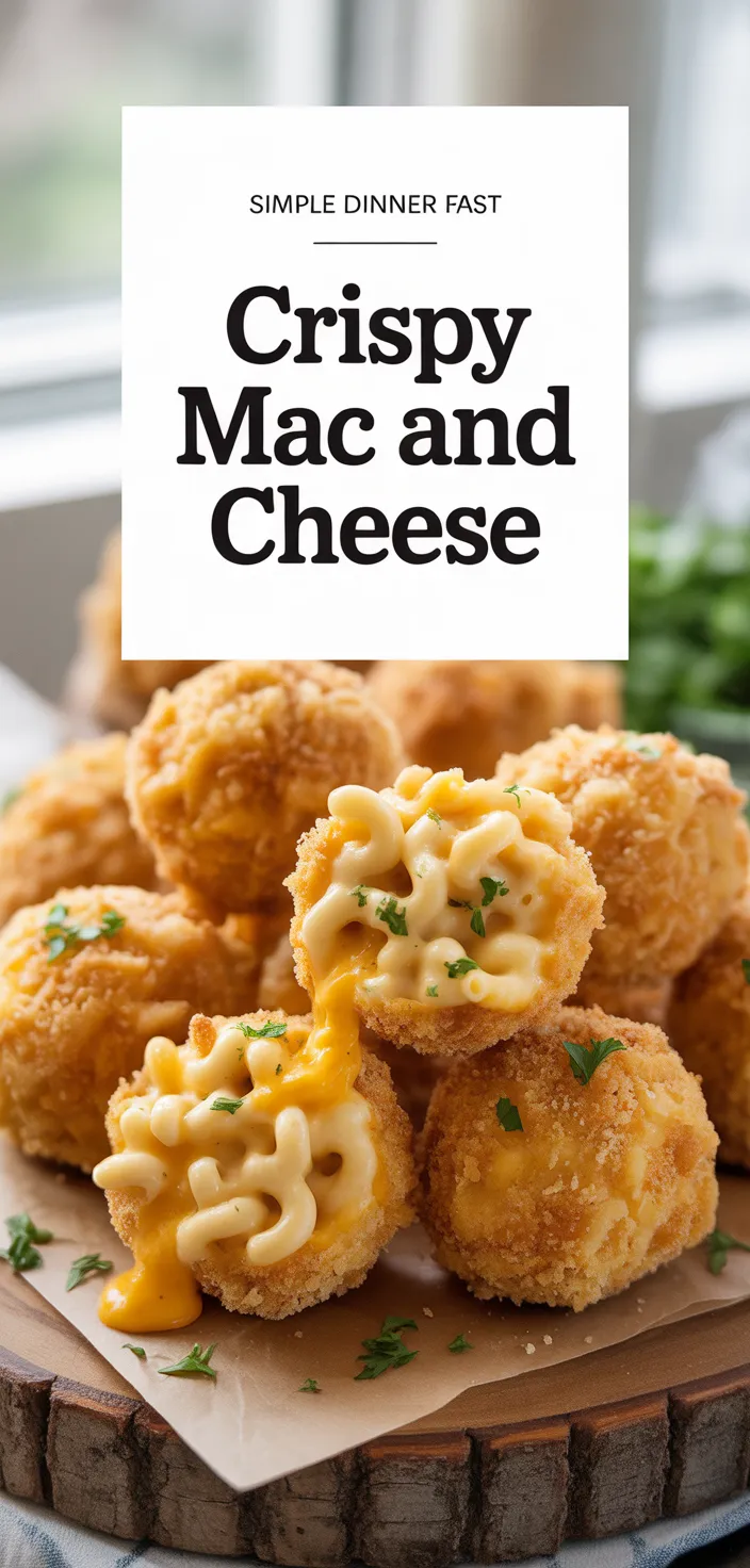 A photo of Crispy Fried Mac And Cheese Balls: The Ultimate Party Snack Recipe