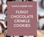 Fudgy Chocolate Crinkle Cookies Recipe