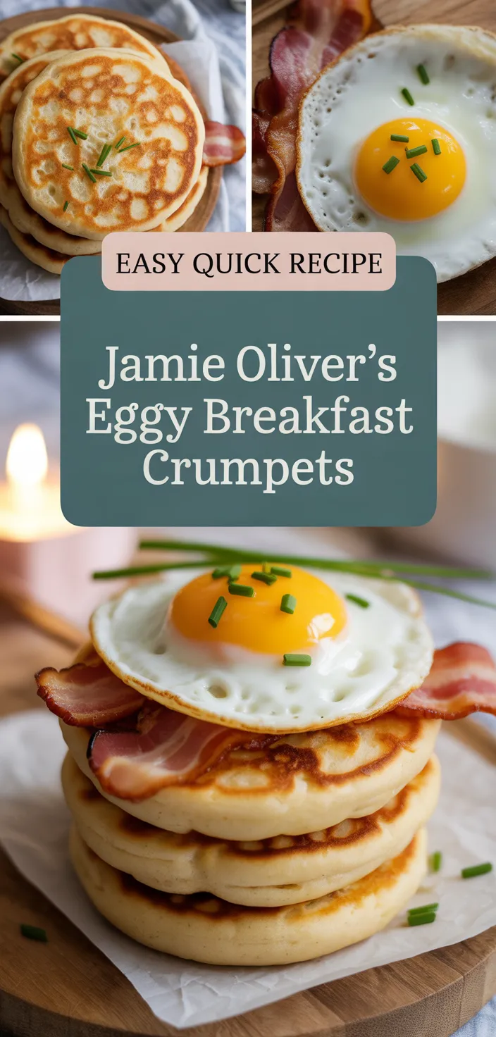 A photo of Jamie Oliver’s Eggy Breakfast Crumpets Recipe