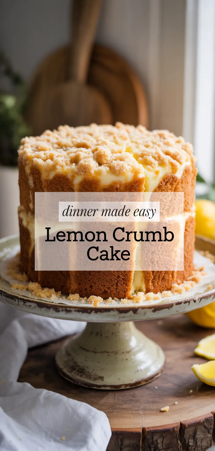 A photo of Lemon Sugar Crumb Cake • New York Style! Recipe