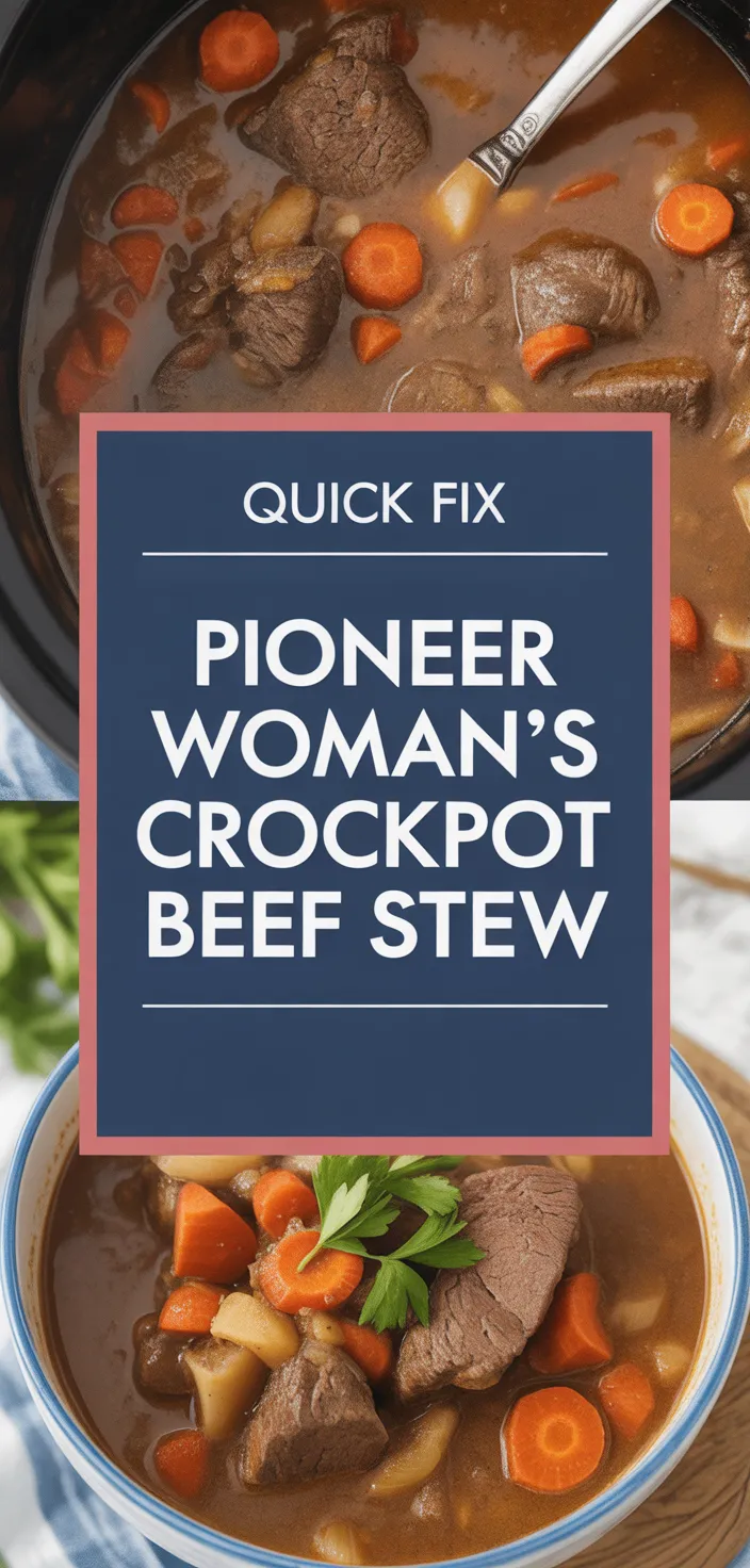 A photo of Pioneer Woman's Crockpot Beef Stew Recipe