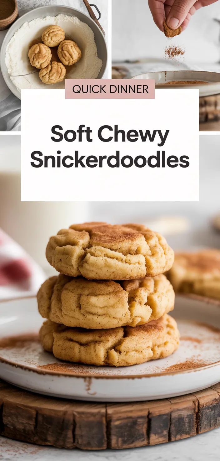 A photo of Soft & Chewy Classic Snickerdoodle Cookies (One Bowl!) Recipe