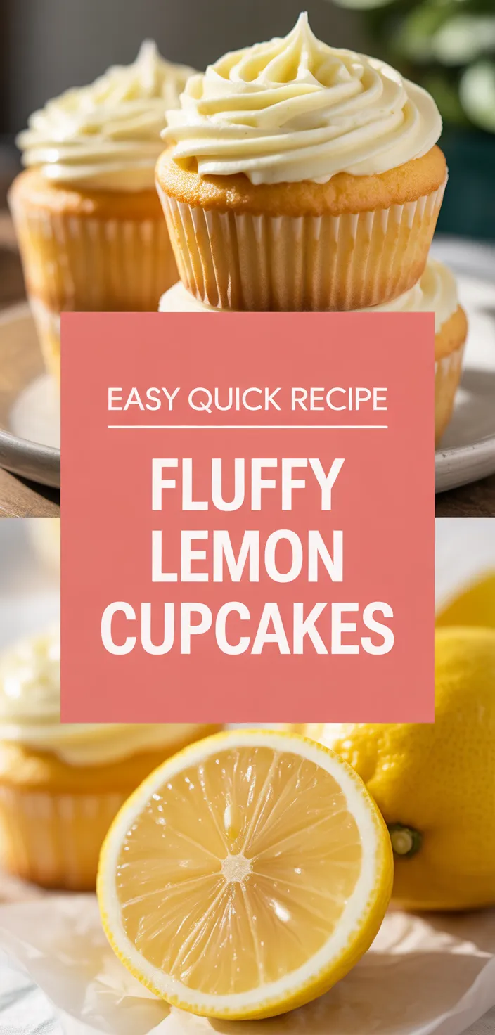 A photo of The Fluffiest Lemon Cupcakes With Creamy Lemon Frosting Recipe