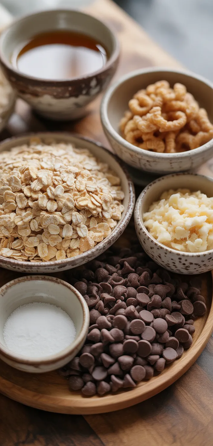 Ingredients photo for Copycat Quaker Chewy Chocolate Chip Granola Bars Recipe