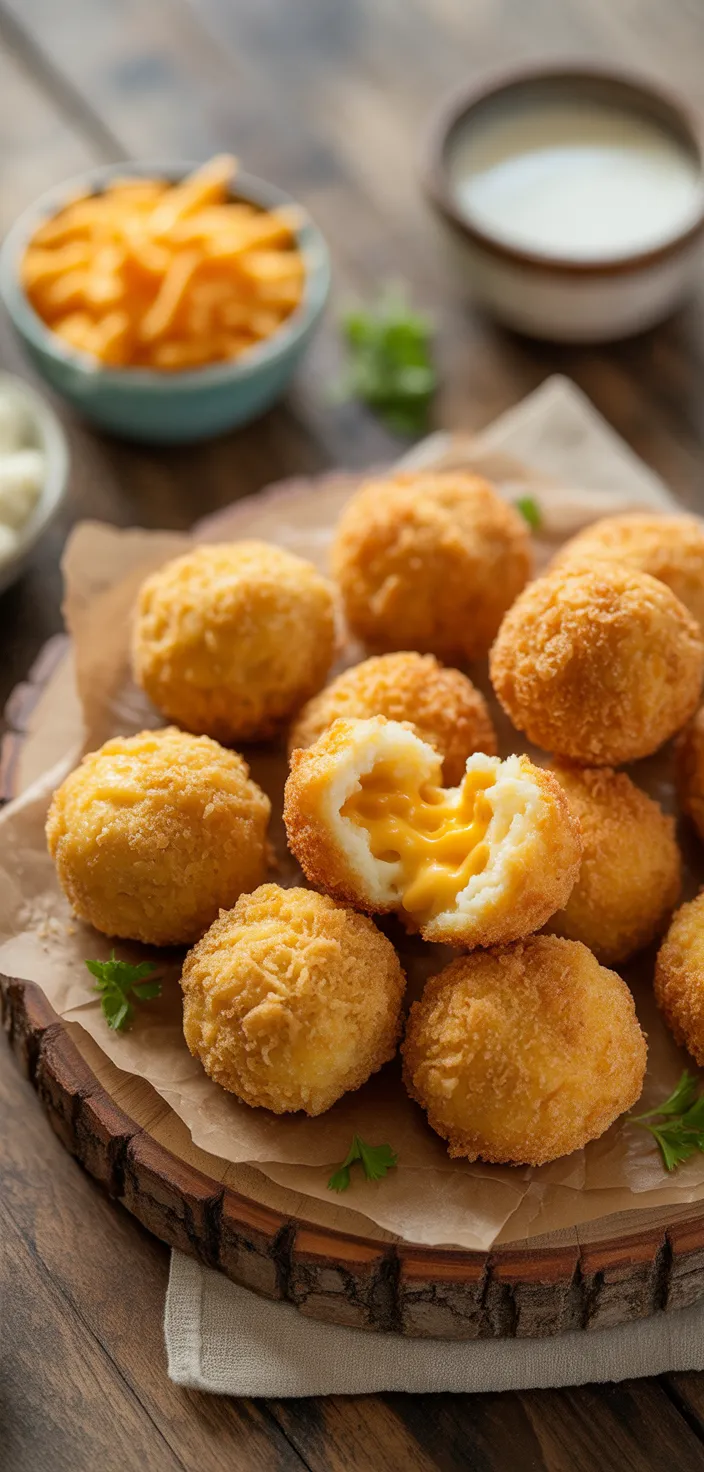 Ingredients photo for Crispy Fried Mac And Cheese Balls: The Ultimate Party Snack Recipe