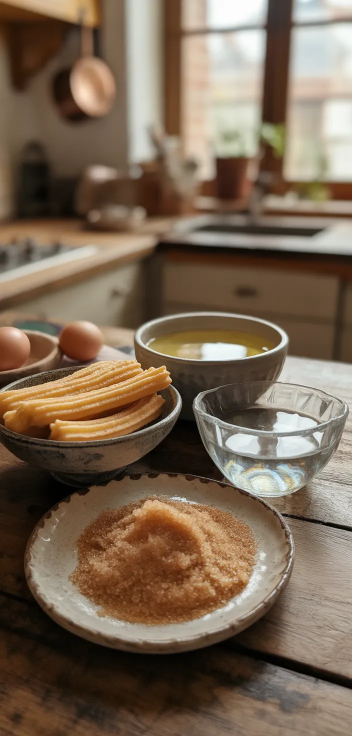 Ingredients photo for Easy Homemade Churros Recipe