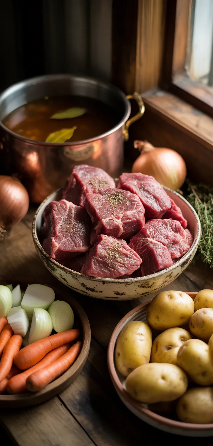 Ingredients photo for Pioneer Woman's Crockpot Beef Stew Recipe
