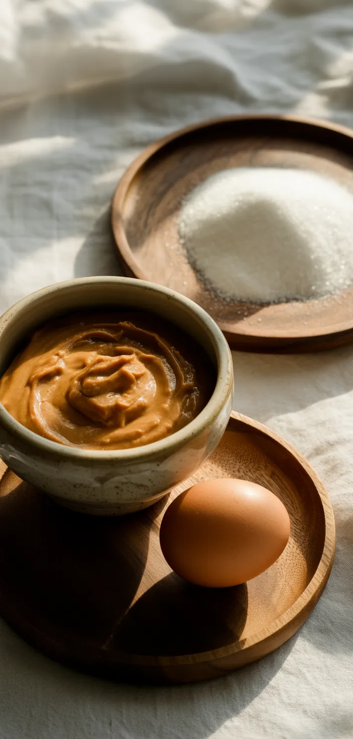 Ingredients photo for Three Ingredient Peanut Butter Cookie Recipe