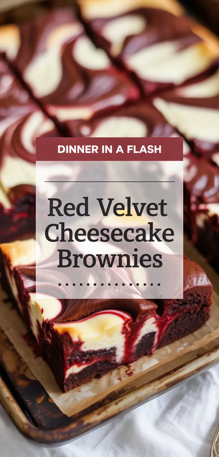 A photo of Red Velvet Cheesecake Brownies Recipe