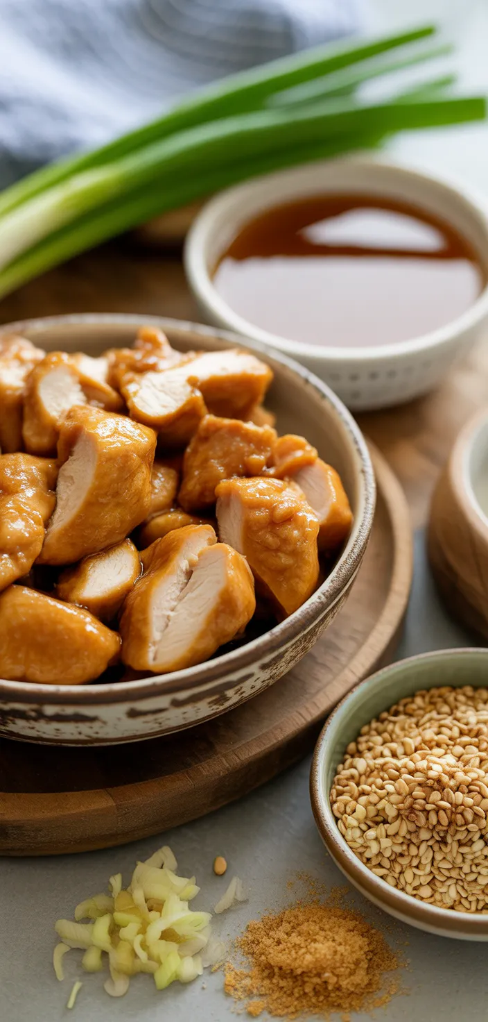 Ingredients photo for Honey Sesame Chicken (Sweet, Savory & Simple) Recipe