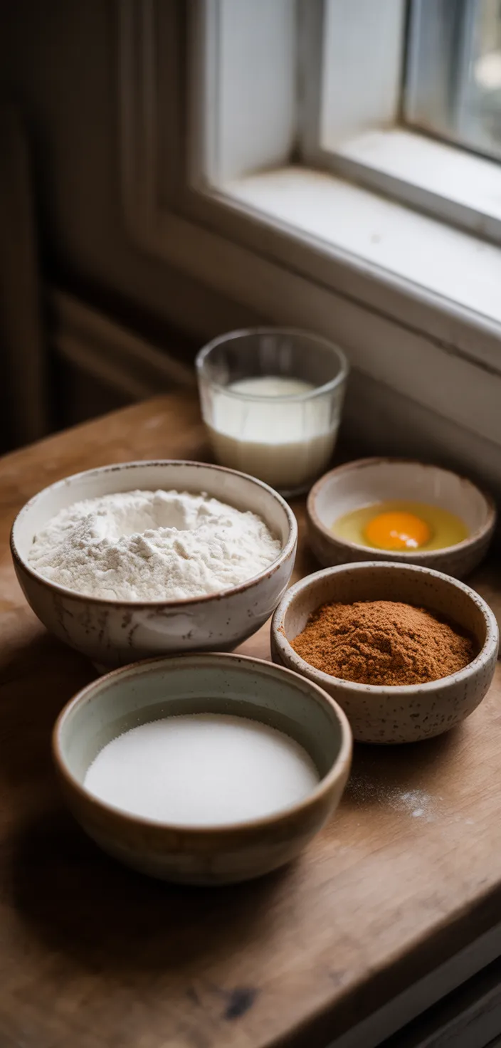 Ingredients photo for Mini Baked Donut Recipe, Cinnamon Sugar Mini Donuts