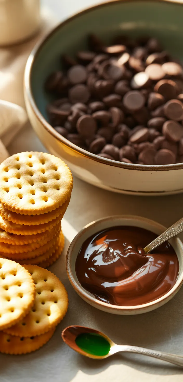 Ingredients photo for Ritz Thin Mint Cookies Recipe