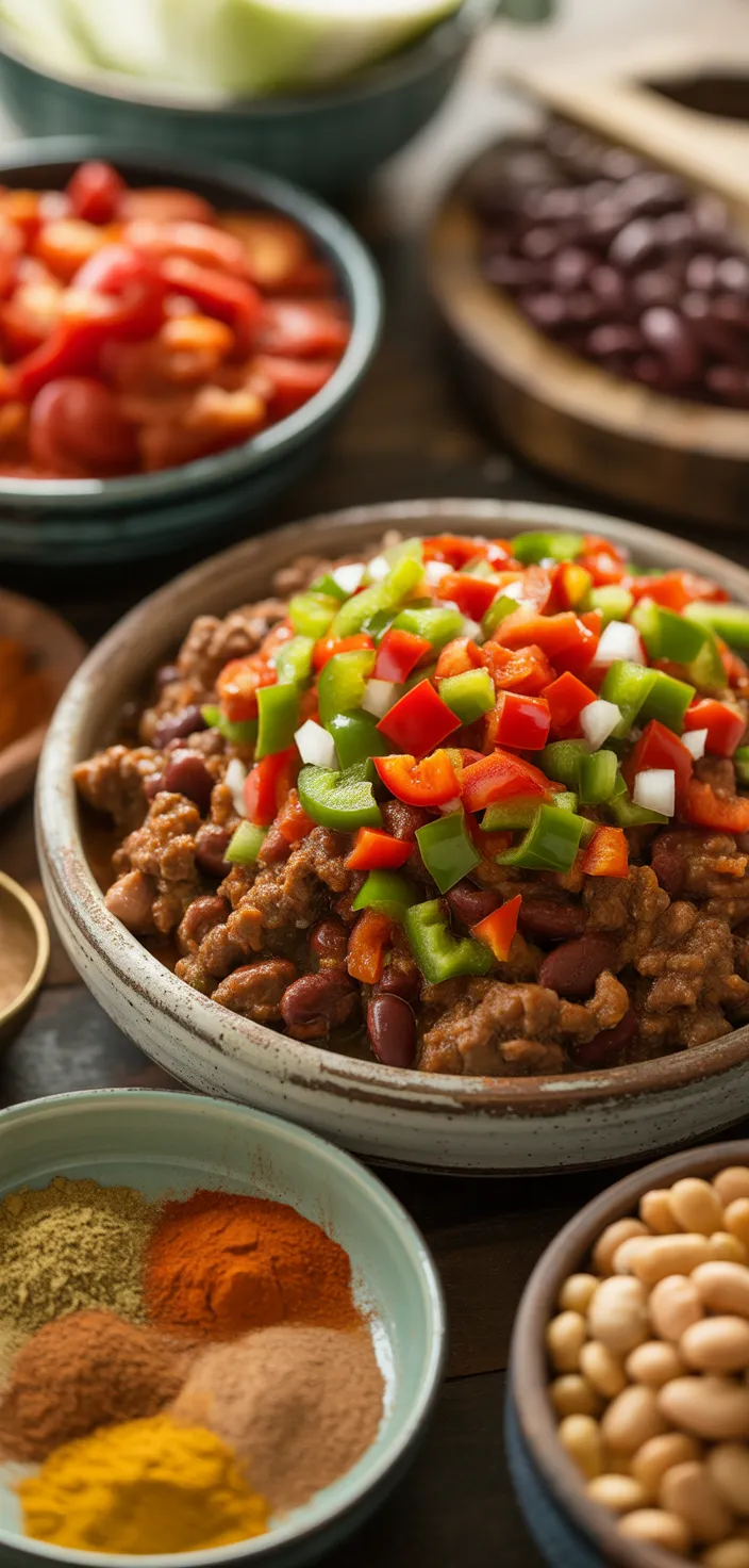 Ingredients photo for THE ULTIMATE CROCKPOT CHILI RECIPE Recipe