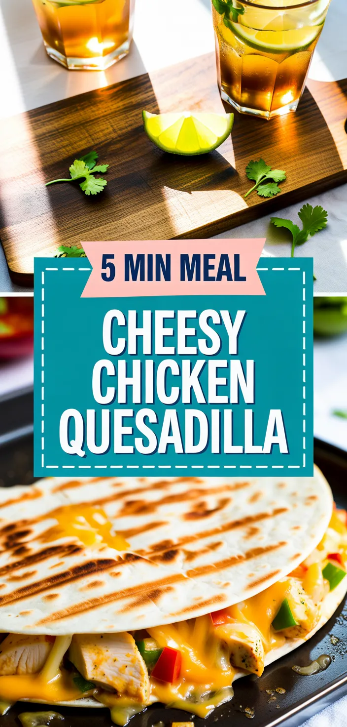 A photo of Cheesy Chicken Quesadilla Recipe