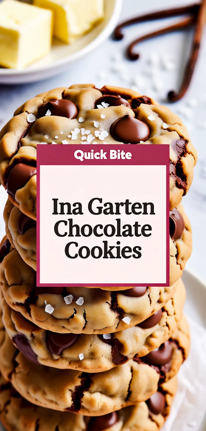 A photo of Ina Garten Giant Crinkled Chocolate Chip Cookies Recipe