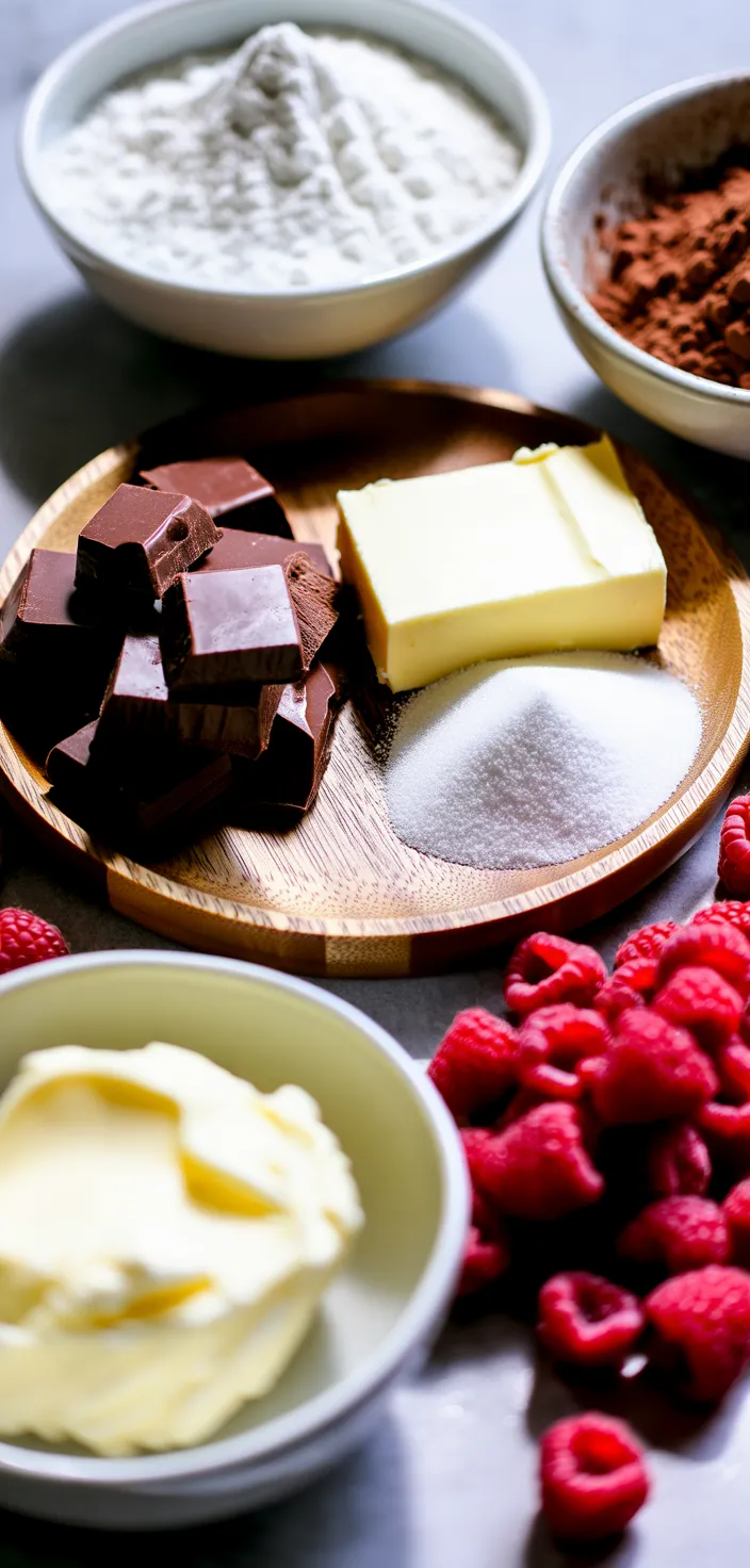 Ingredients photo for Raspberry Cheesecake Brownies Recipe