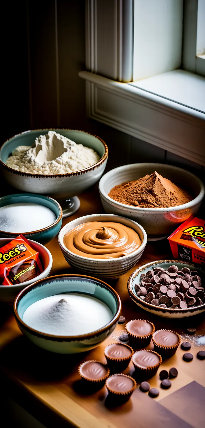 Ingredients photo for Reese's Peanut Butter Cupcakes Recipe!