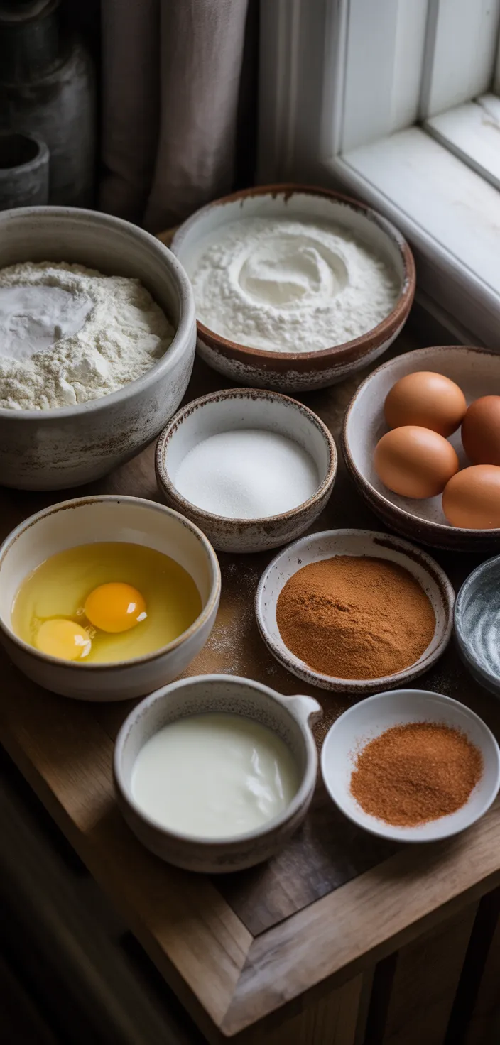 Ingredients photo for Cinnamon Sugar Donut Bread Recipe