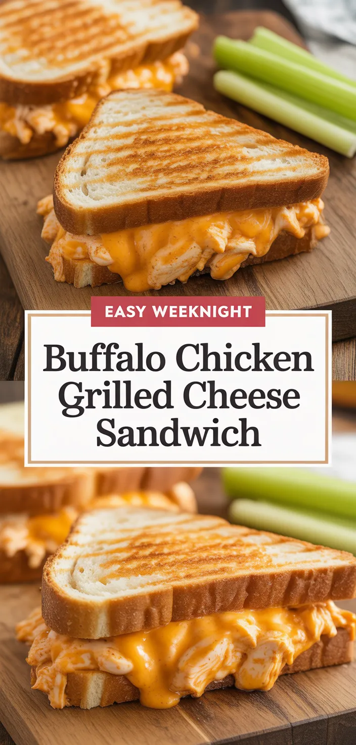 A photo of Buffalo Chicken Grilled Cheese Sandwich Recipe