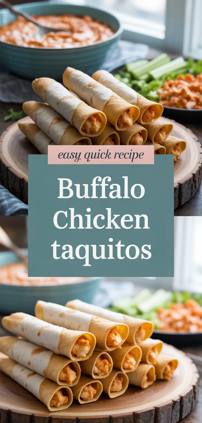 A photo of Buffalo Chicken Taquitos For The Win! Recipe