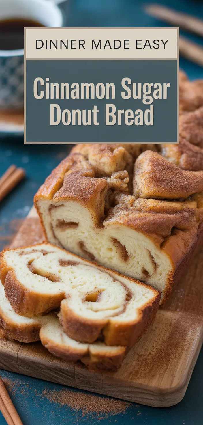 A photo of Cinnamon Sugar Donut Bread Recipe