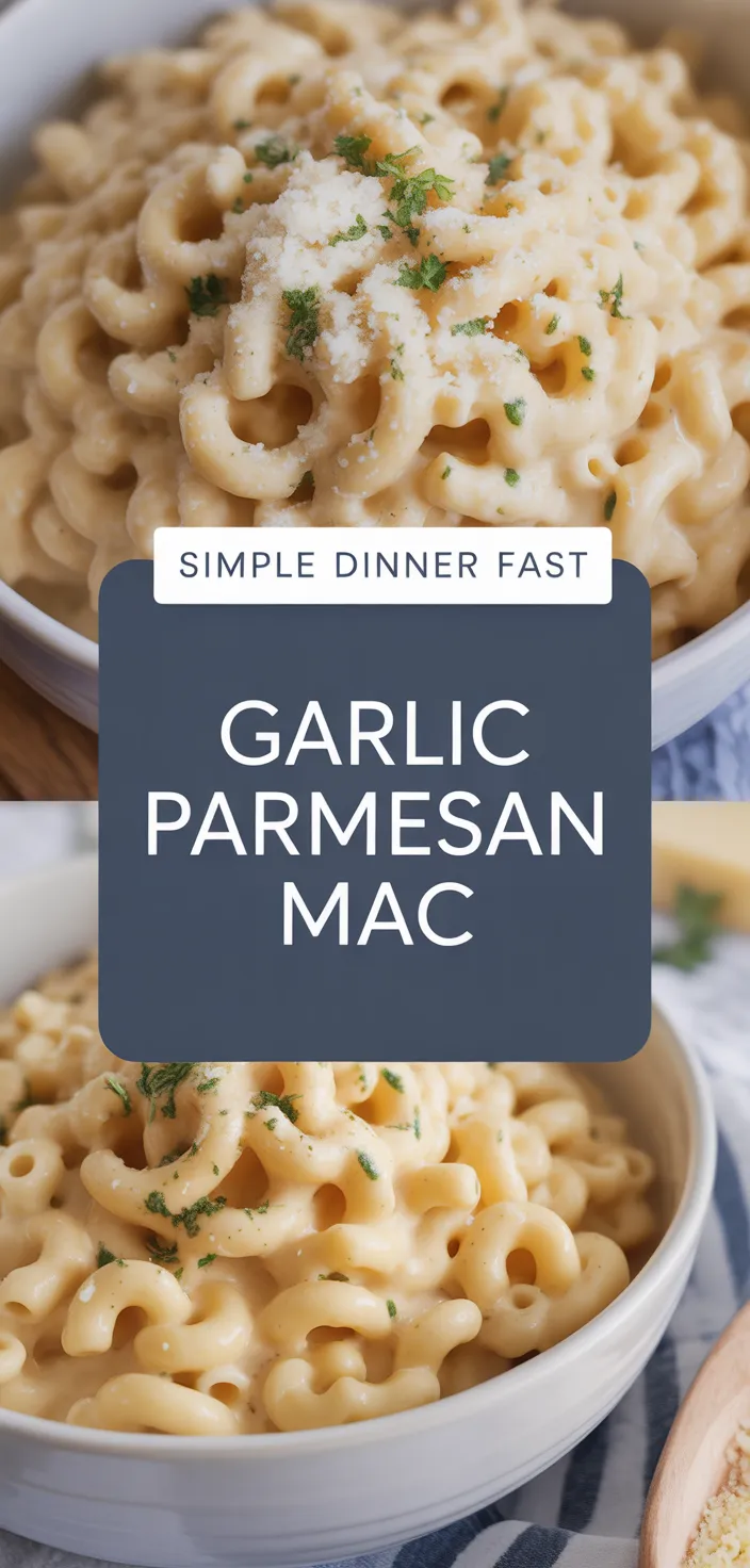 A photo of Creamy Garlic Parmesan Mac And Cheese Recipe