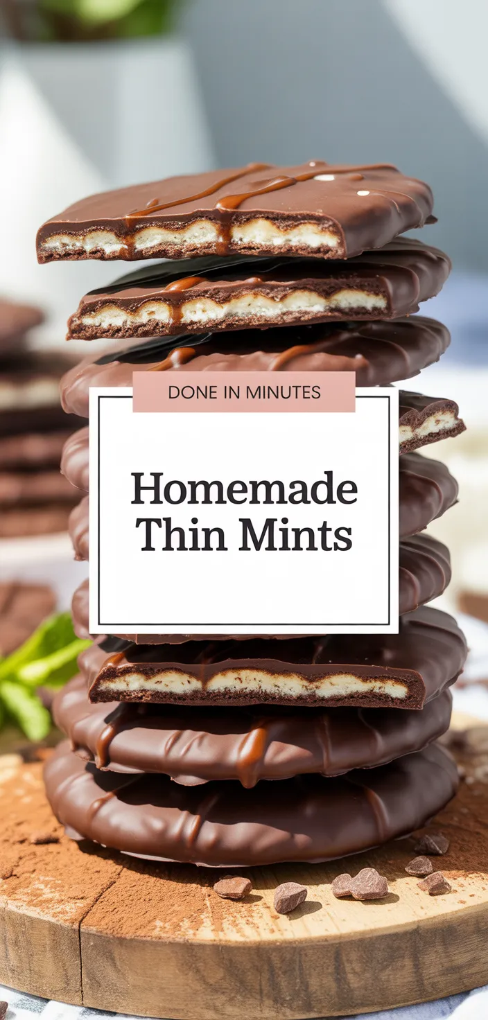 A photo of Homemade Thin Mints Recipe