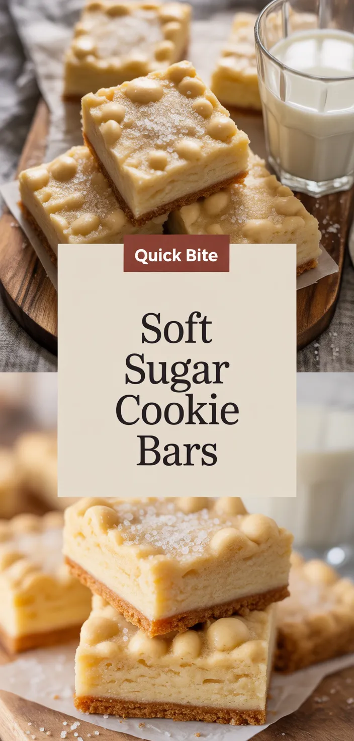 A photo of Soft Sugar Cookie Bars Recipe