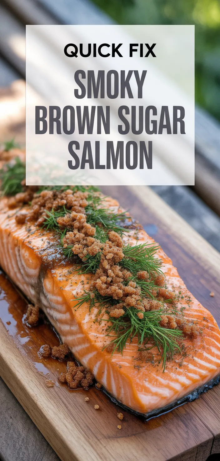 A photo of Sweet & Smoky Brown Sugar Grilled Cedar Plank Salmon Recipe