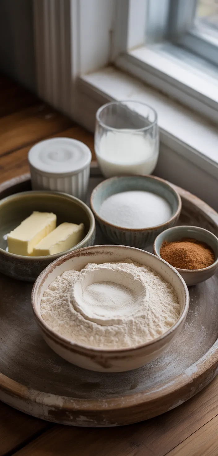 Ingredients photo for Muffin Cinnamon Rolls Recipe