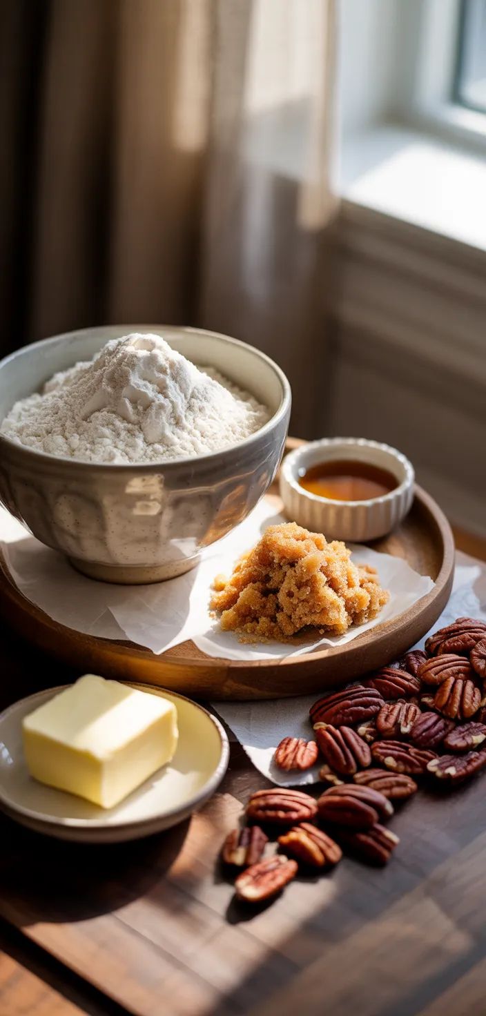 Ingredients photo for Pecan Pie Bars Recipe