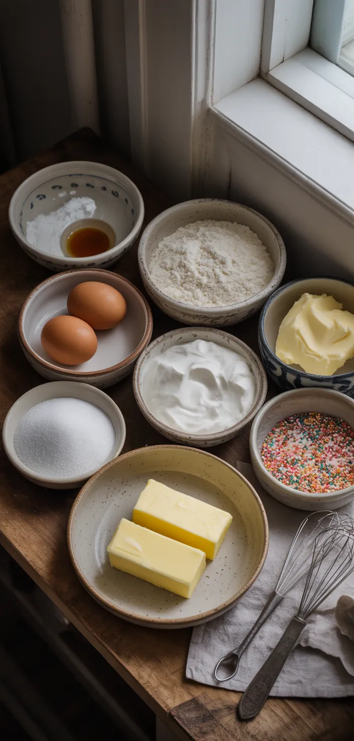 Ingredients photo for Soft Sugar Cookie Bars Recipe